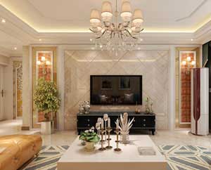 奧北公元154平米三室兩廳兩衛(wèi)后現(xiàn)代風(fēng)格裝修效果圖