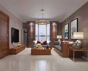 新源燕府小區(qū)110平米三室二廳簡約風(fēng)格裝修效果圖