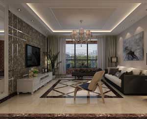 天海譽(yù)天下130平米三室兩廳現(xiàn)代風(fēng)格裝修效果圖