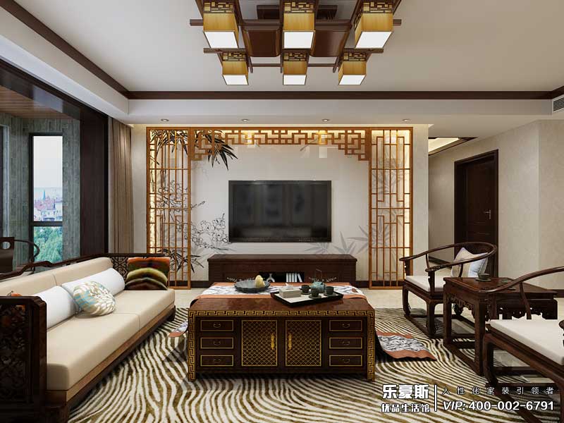 石家莊星河盛世四室兩廳新中式風(fēng)格裝修效果圖