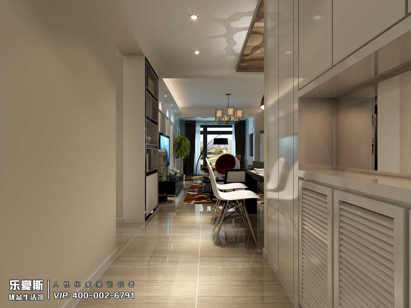 石家莊奧北公園三室兩廳現(xiàn)代裝修效果圖