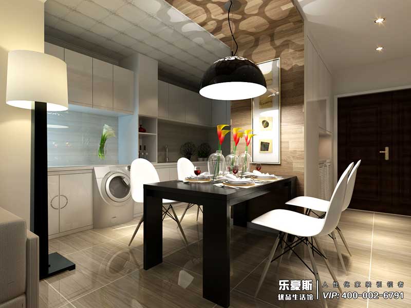 石家莊奧北公園三室兩廳現(xiàn)代裝修效果圖