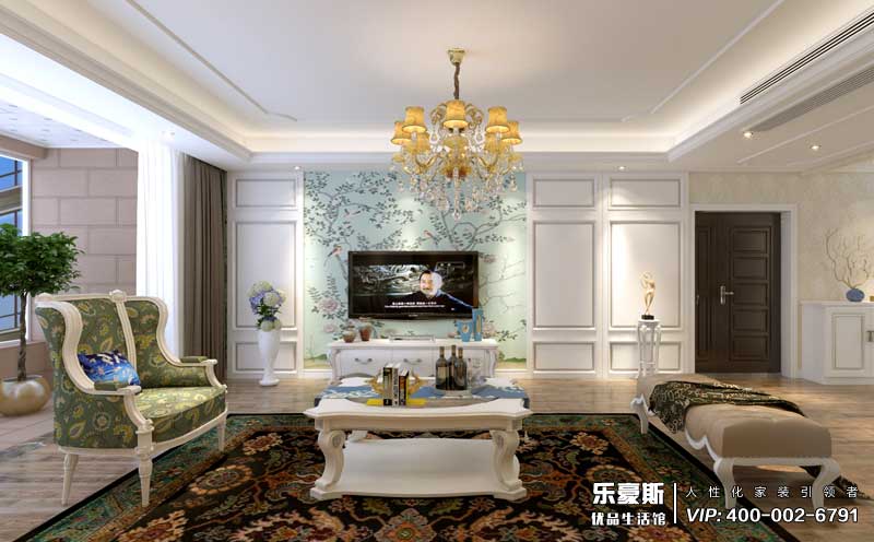 嘉苑190平米簡(jiǎn)歐風(fēng)格裝修效果圖