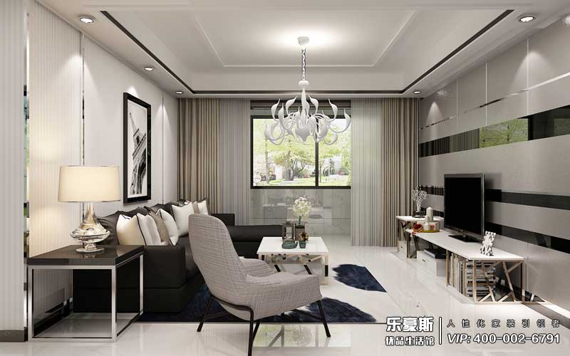 星河盛世三室現(xiàn)代裝修風(fēng)格效果圖