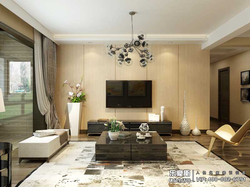 金色里程136平米現(xiàn)代簡約風格裝修效果圖