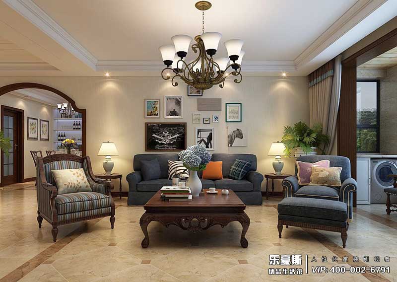 領(lǐng)事郡178平米美式風(fēng)格裝修效果圖