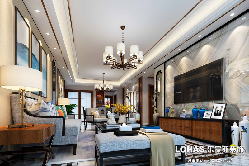 御河上院142平米裝修效果圖