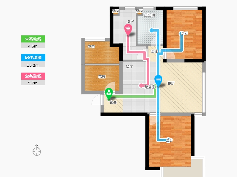國源和天下2室0廳1衛(wèi)1廚98平動線圖