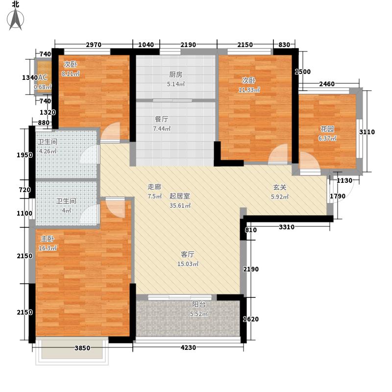 國源和天下2室0廳1衛(wèi)1廚82.00㎡戶型圖