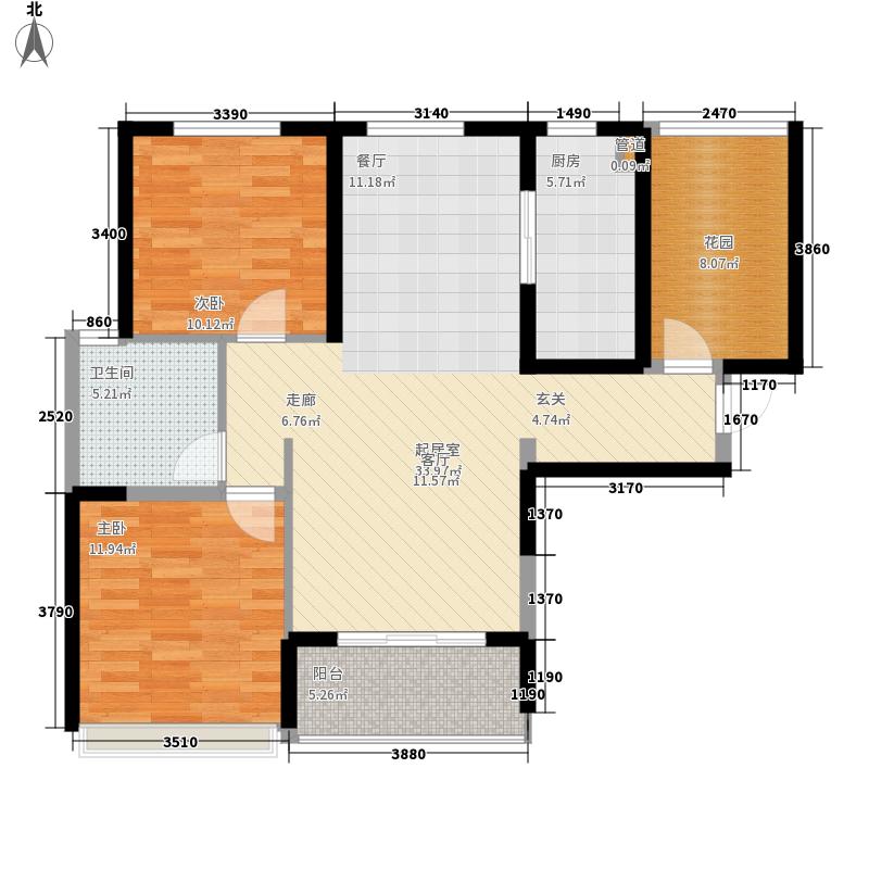 國源和天下2室0廳1衛(wèi)1廚114.00㎡戶型圖