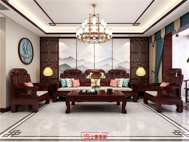 元氏水韻嘉誠160平米中式