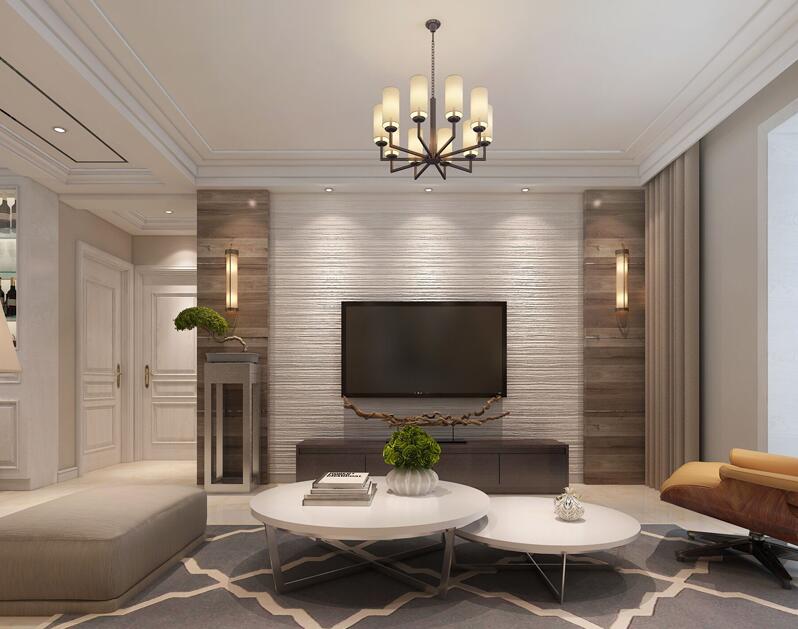 現(xiàn)代簡約裝修三室兩廳兩衛(wèi)樣板房