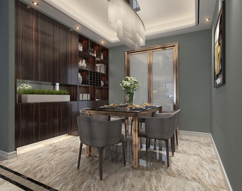 現(xiàn)代簡約裝修三室兩廳兩衛(wèi)樣板房