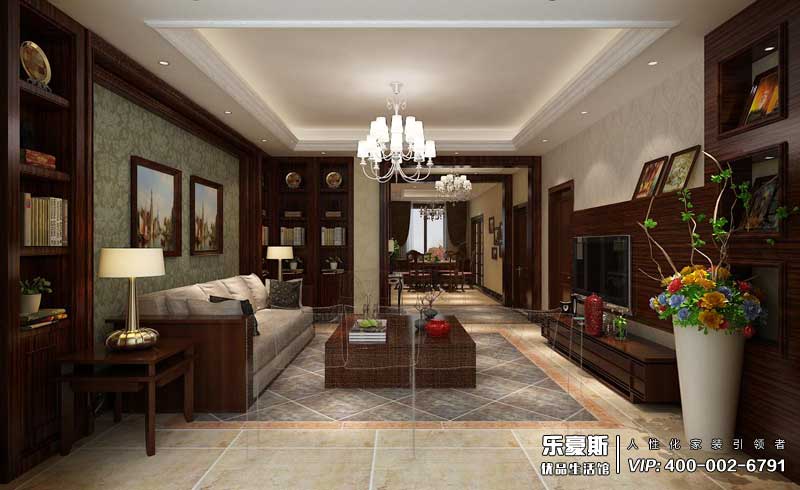 天下錦城200平米新中式裝修效果圖