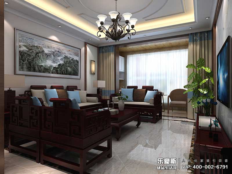 御河上院新中式風格裝修效果圖