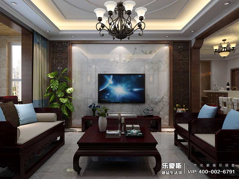 御河上院新中式風格裝修效果圖