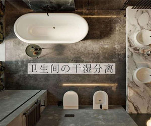干濕分離衛(wèi)生間怎樣設(shè)計(jì)既合理又漂亮！
