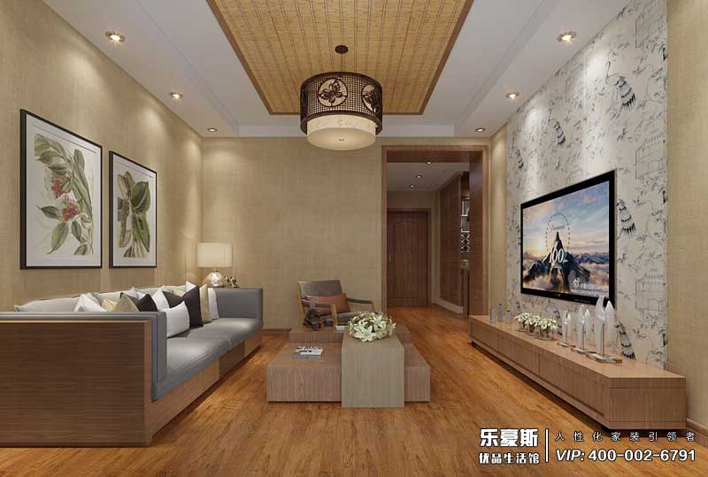 拉菲小鎮(zhèn)89平米東南亞風(fēng)格裝修效果圖