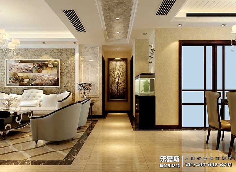 祥云國(guó)際138平米歐式風(fēng)格裝修效果圖