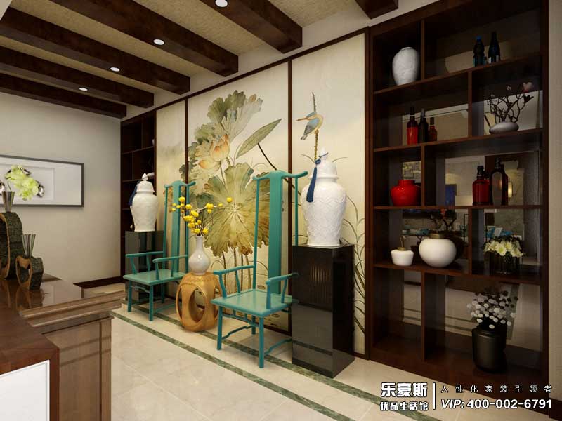 天水麗城180平米新中式風格裝修效果圖