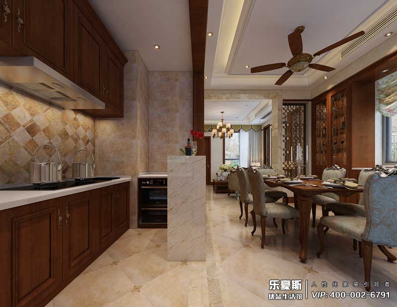 碧桂園180平米美式風格裝修效果圖