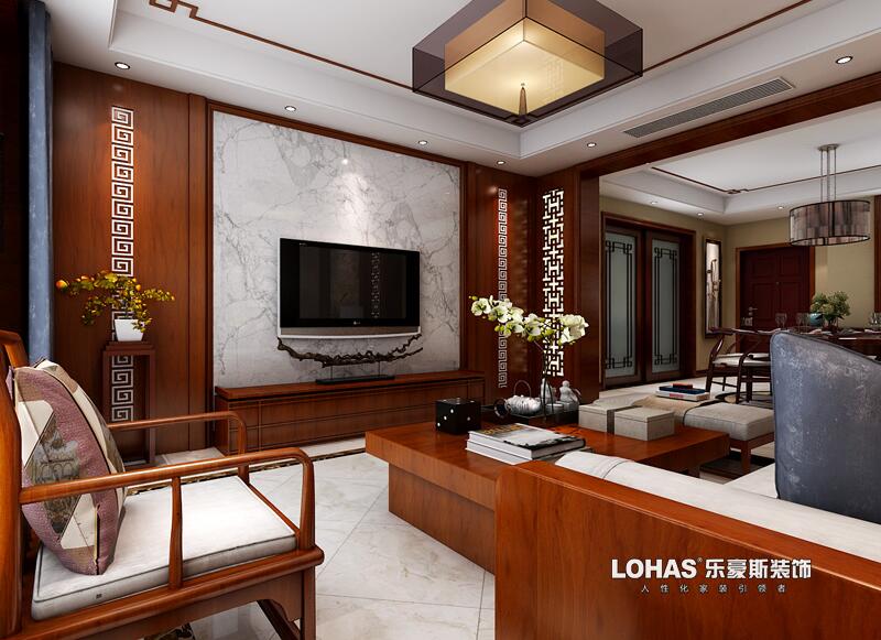 石家莊上山間中式風(fēng)格裝修效果圖