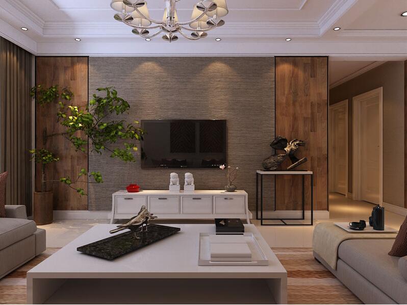 簡(jiǎn)約電視墻裝修效果圖