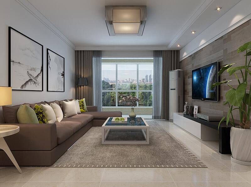 簡(jiǎn)約電視墻裝修效果圖