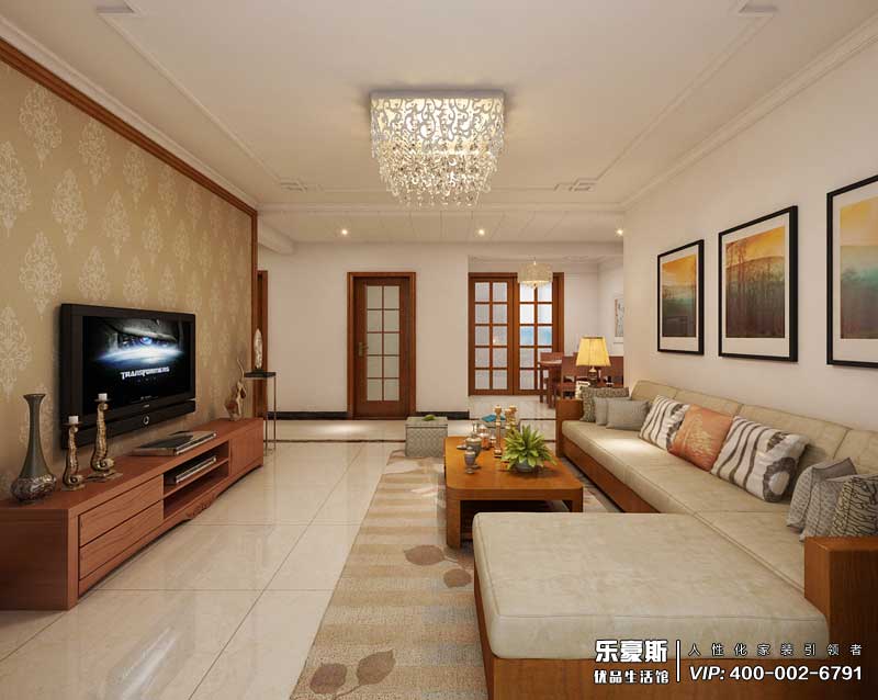 海棠灣130平米新中式裝修