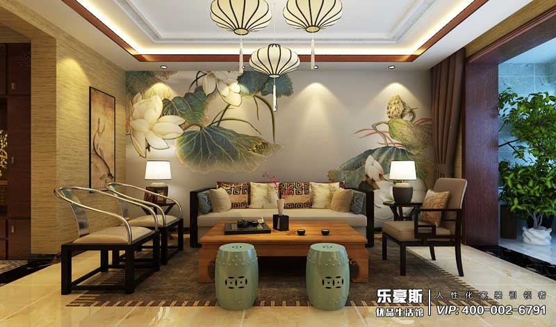 星湖國際花園中式風格裝修