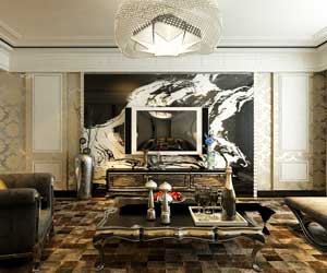 天下錦城300平米裝修，簡(jiǎn)歐風(fēng)格的細(xì)膩與大氣