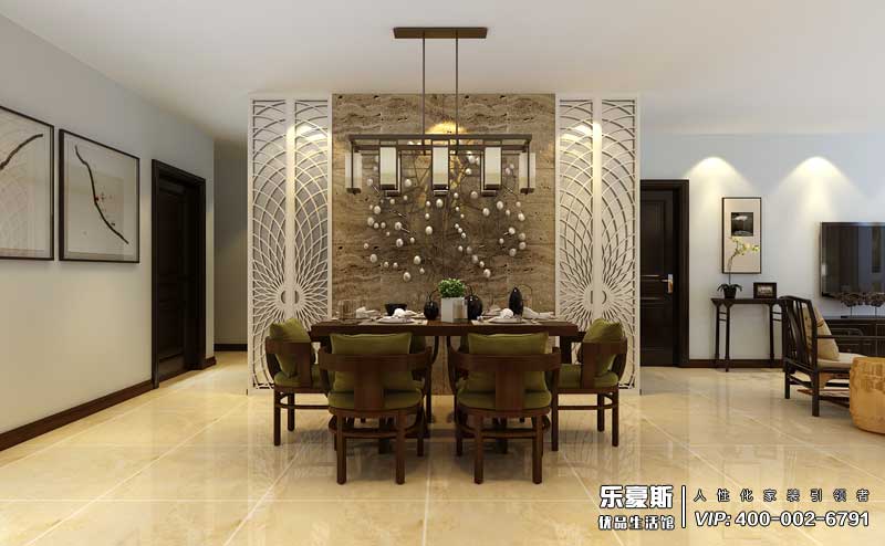 紫金藍(lán)灣新中式裝修效果圖