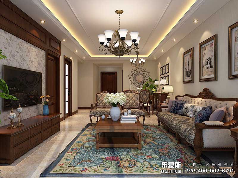 盛紫中央公園美式風(fēng)格裝修設(shè)計(jì)