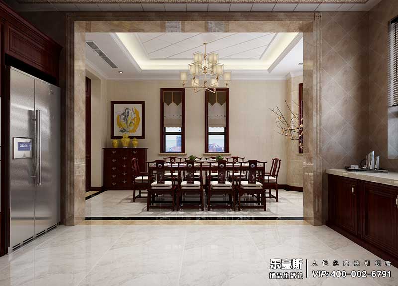 鑫界王府470平米混搭風格裝修效果圖