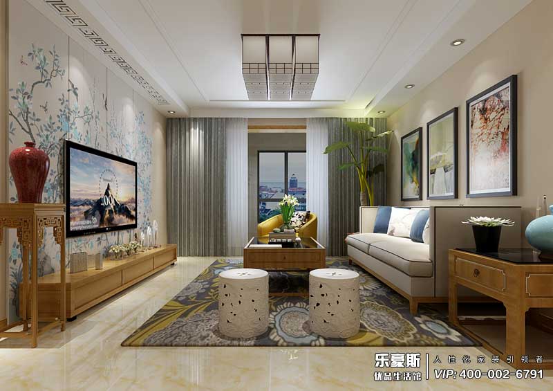 盛景八方簡中風(fēng)格裝修效果圖