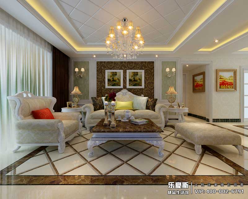 天山國賓一號簡歐風(fēng)格裝修效果圖