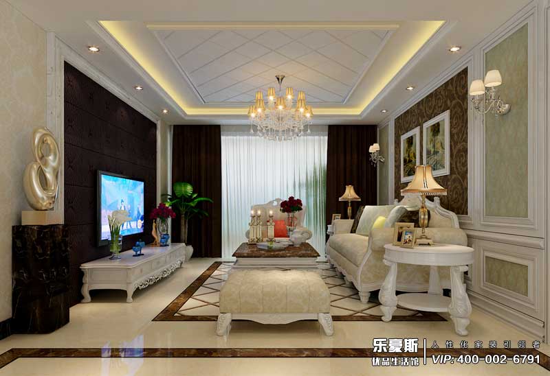 天山國賓一號簡歐風(fēng)格裝修效果圖