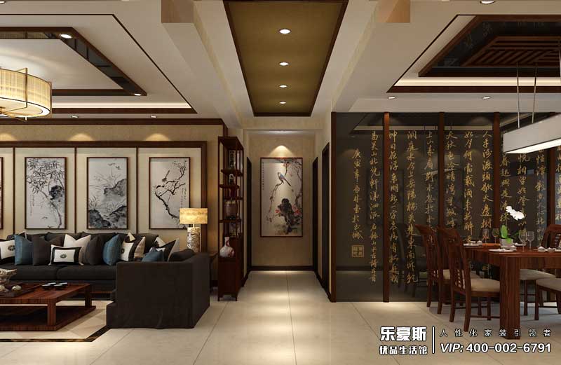 天山壹方中心新中式風(fēng)格裝修效果圖