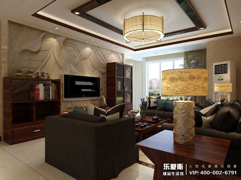 天山壹方中心新中式風(fēng)格裝修效果圖