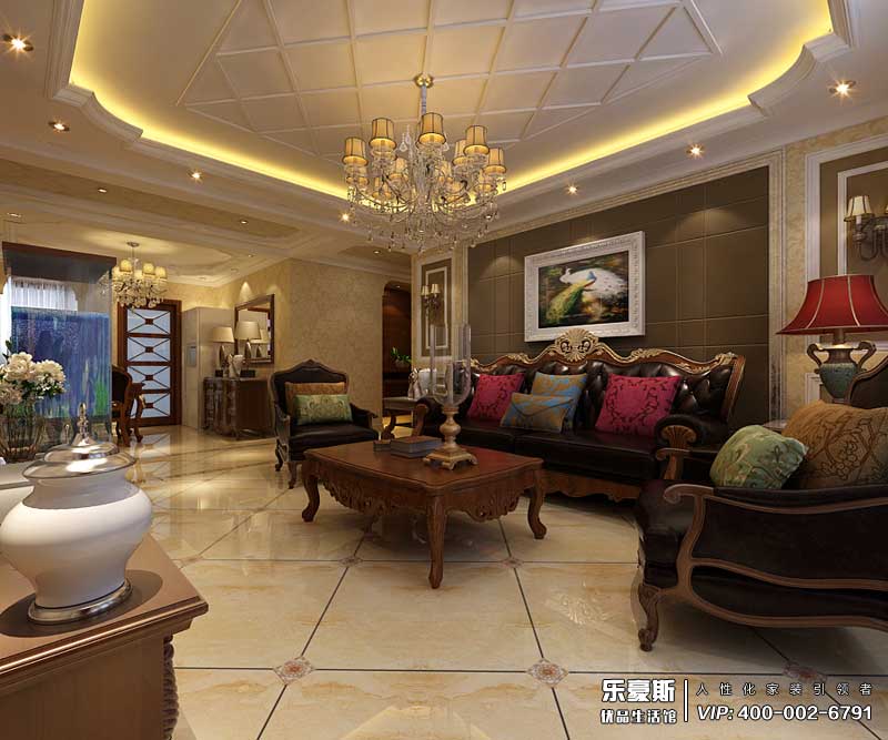 河北國際商會廣場歐式風格裝修效果圖