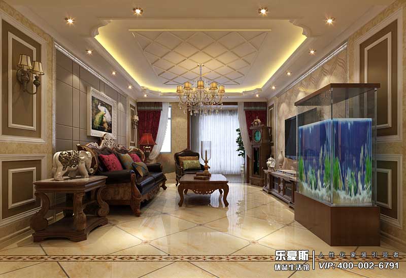 河北國際商會廣場歐式風格裝修效果圖