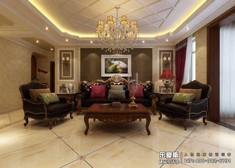 河北國際商會廣場歐式風格裝修效果圖