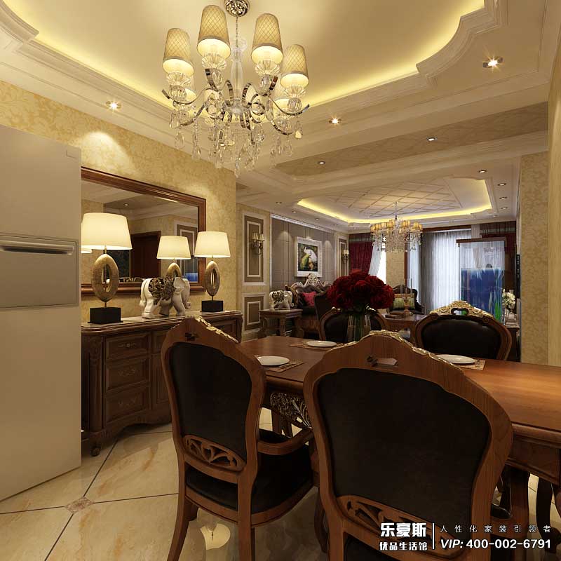 河北國際商會廣場歐式風格裝修效果圖