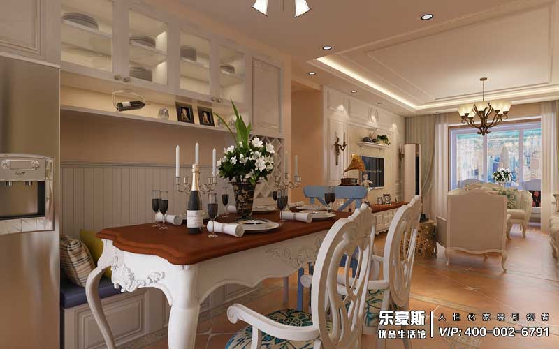 林蔭大院美式風(fēng)格裝修效果圖