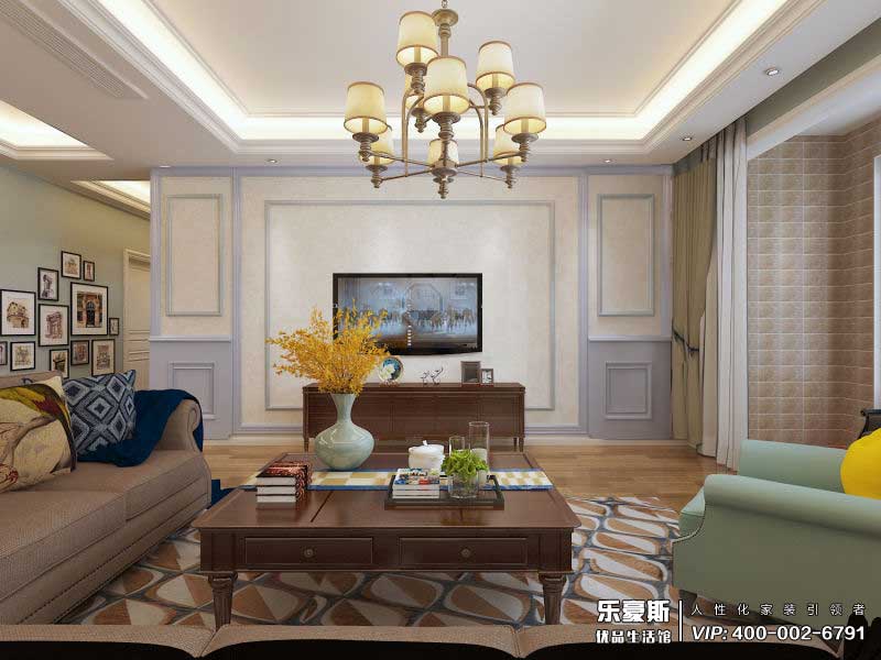 石家莊陽(yáng)光里美式風(fēng)格裝修設(shè)計(jì)