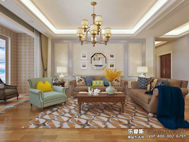 石家莊陽(yáng)光里美式風(fēng)格裝修設(shè)計(jì)