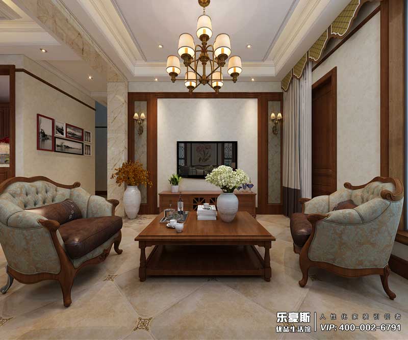 中儲(chǔ)七星公館美式風(fēng)格裝修效果圖