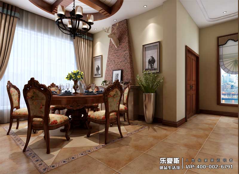 中儲七星公館美式風(fēng)格裝修效果圖