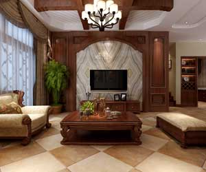 中儲(chǔ)七星公館美式風(fēng)格裝修效果圖，小美的別致情懷