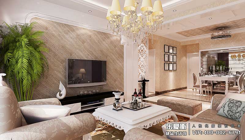 雍雅錦江花苑歐式風(fēng)格裝修效果圖